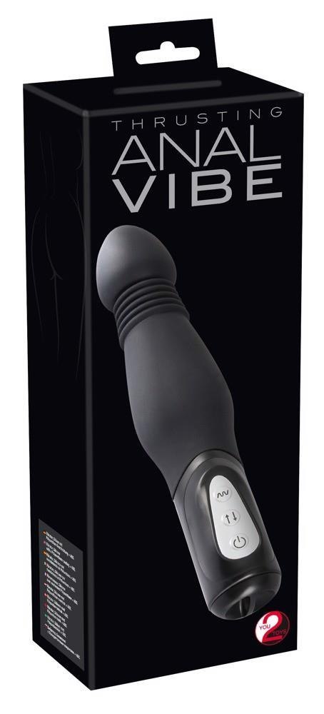 Y2T Black Thrusting Anal Vibe You2Toys Y2T Black Thrusting Anal Vibe You2Toys