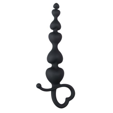 Czarny Korek Analny Uchwyt Serce EasyToys Czarny Korek Analny Uchwyt Serce EasyToys