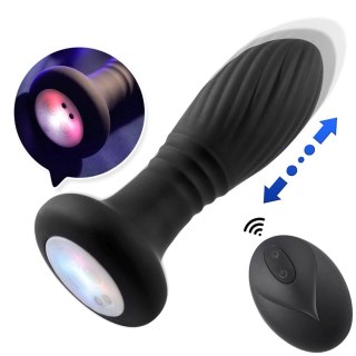 Lighting anal plug black B - series Cute