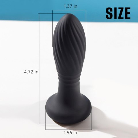 Lighting anal plug black B - series Cute Lighting anal plug black B - series Cute