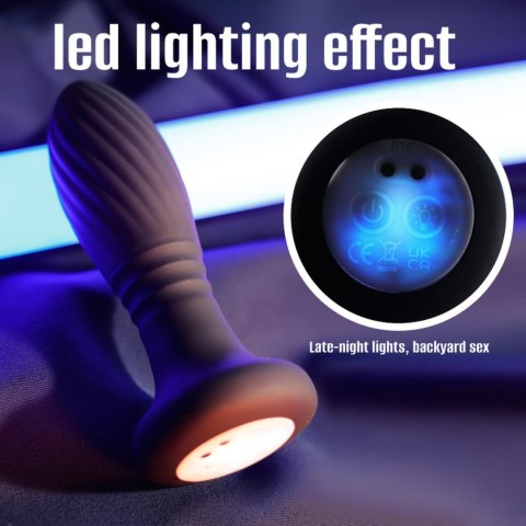 Lighting anal plug black B - series Cute Lighting anal plug black B - series Cute