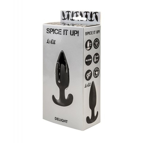 Plug-Anal plug with misplaced center of gravity Spice it up Delight Black Lola Toys Plug-Anal plug with misplaced center of gravity Spice it up Delight Black Lola Toys