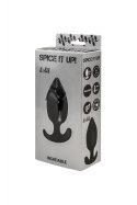 Plug-Anal plug with misplaced center of gravity Spice it up Insatiable Black Lola Toys