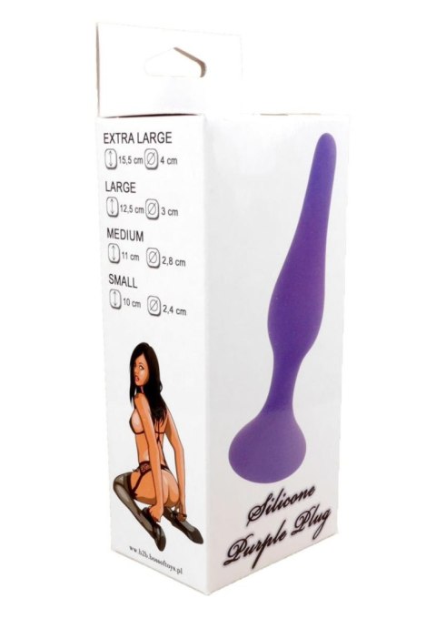 Plug-Silicone Plug Purple - Extra Large B - Series HeavyFun Plug-Silicone Plug Purple - Extra Large B - Series HeavyFun