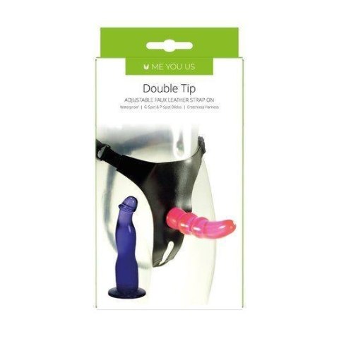 Proteza- Me You Us Double Tip Strap On Pink Me You Us Proteza- Me You Us Double Tip Strap On Pink Me You Us