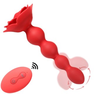 Rose rotating anal beads B - series Cute