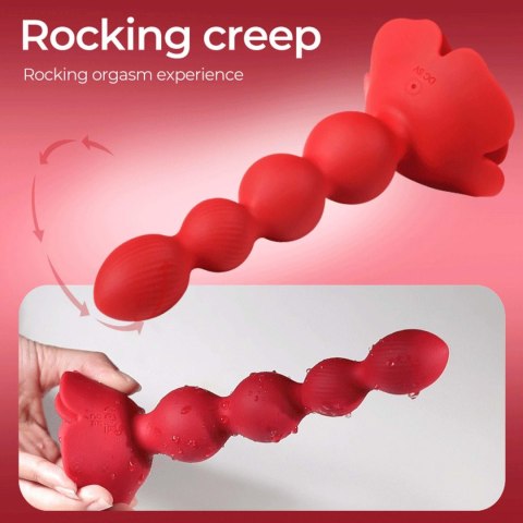 Rose rotating anal beads B - series Cute