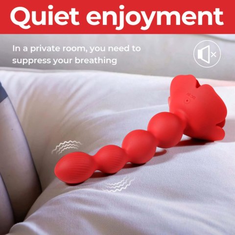 Rose rotating anal beads B - series Cute