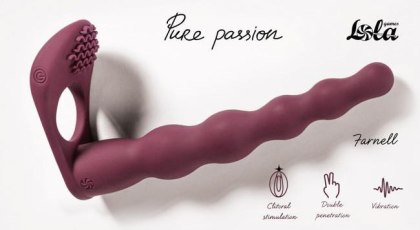 Lola Games Farnell - nakładka do podwójnej penetracji, bordowa