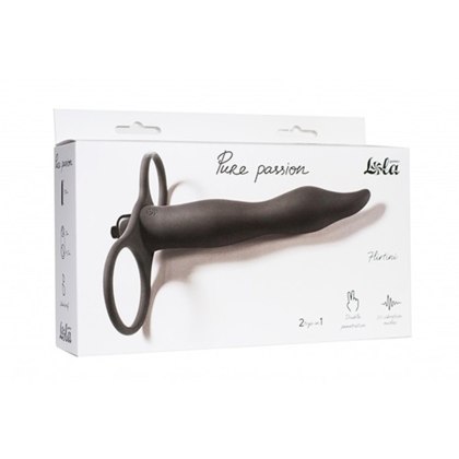 Lola Toys Flirtini - nakładka do podwójnej penetracji, czarna