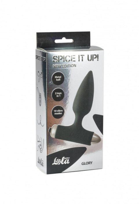 Vibrating Anal Plug Spice it up New Edition Glory Black Lola Toys Vibrating Anal Plug Spice it up New Edition Glory Black Lola Toys