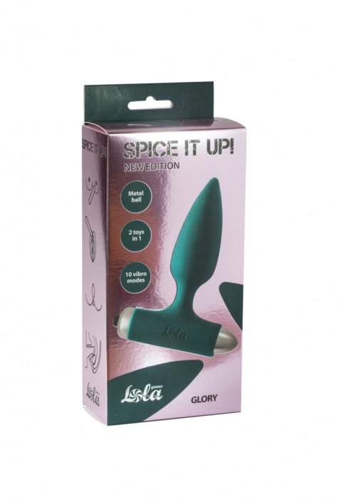 Vibrating Anal Plug Spice it up New Edition Glory Dark green Lola Toys Vibrating Anal Plug Spice it up New Edition Glory Dark green Lola Toys