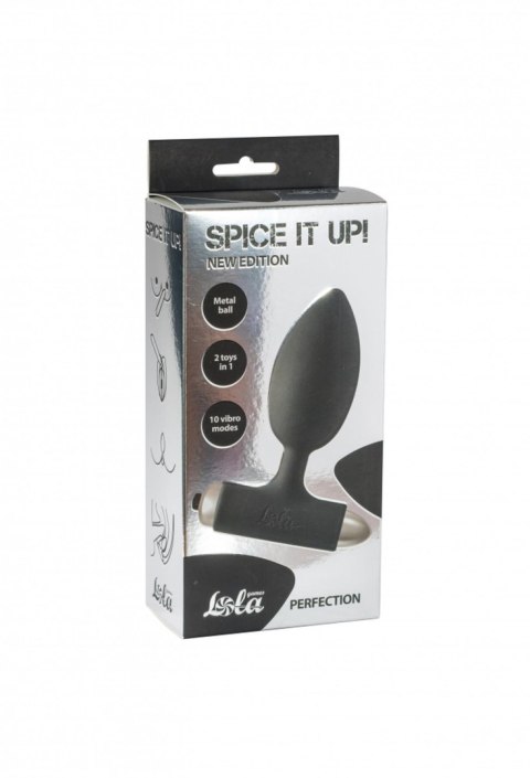 Vibrating Anal Plug Spice it up New Edition Perfection Black Lola Toys Vibrating Anal Plug Spice it up New Edition Perfection Black Lola Toys