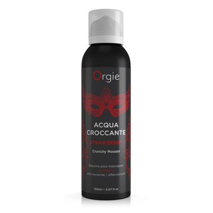 Orgie Acqua Croccante - chrupiąca pianka do masażu, truskawka, 150 ml