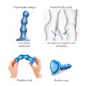 DILDO PLUG BALLS METALLIC BLUE - S Strap-on-me DILDO PLUG BALLS METALLIC BLUE - S Strap-on-me