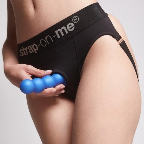 DILDO PLUG BALLS METALLIC BLUE - S Strap-on-me DILDO PLUG BALLS METALLIC BLUE - S Strap-on-me