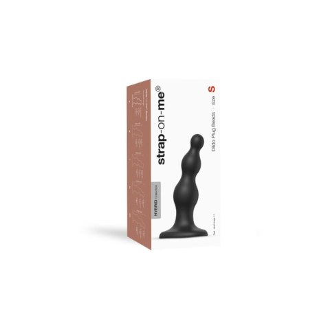 DILDO PLUG BEADS BLACK - S Strap-on-me DILDO PLUG BEADS BLACK - S Strap-on-me