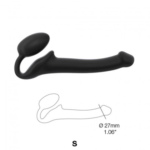 SEMI-REALISTIC BENDABLE STRAP-ON BLACK - S Strap-on-me SEMI-REALISTIC BENDABLE STRAP-ON BLACK - S Strap-on-me