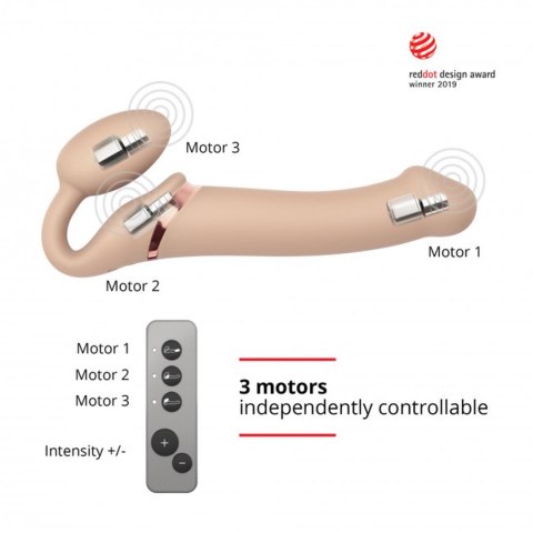 VIBRATING STRAP-ON - L - VANILLA Strap-on-me VIBRATING STRAP-ON - L - VANILLA Strap-on-me
