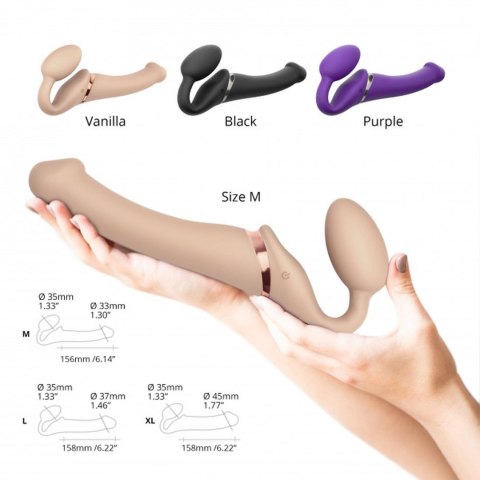 VIBRATING STRAP-ON - L - VANILLA Strap-on-me VIBRATING STRAP-ON - L - VANILLA Strap-on-me