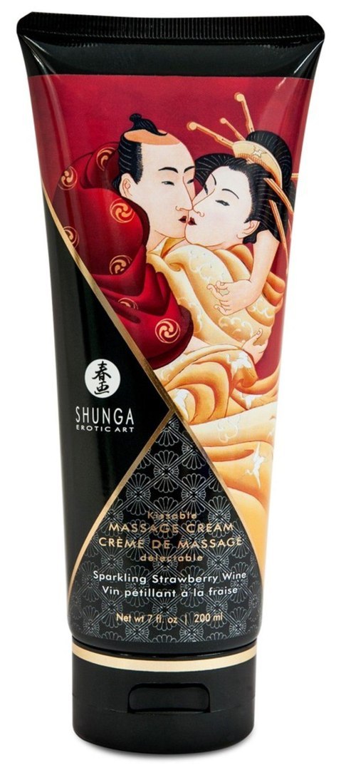 Massage Cream Sparkling Strawberry Wine Shunga Massage Cream Sparkling Strawberry Wine Shunga