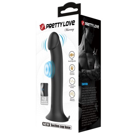PRETTY LOVE - Murray BLACK, 12 vibration functions 12 pulse wave settings Suction base Pretty Love PRETTY LOVE - Murray BLACK, 12 vibration functions 12 pulse wave settings Suction base Pretty Love