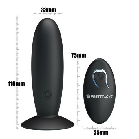 PRETTY LOVE - REMOTE CONTROL VIBRATING PLUG 12 function Pretty Love PRETTY LOVE - REMOTE CONTROL VIBRATING PLUG 12 function Pretty Love