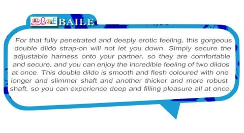 BAILE - JESSICA Double Strap-on Vibrating Baile BAILE - JESSICA Double Strap-on Vibrating Baile