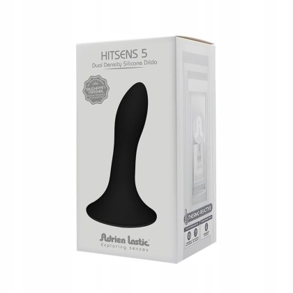 Adrien Lastic Hitsens 5 - dildo o podwójnej gęstości, 5", czarne