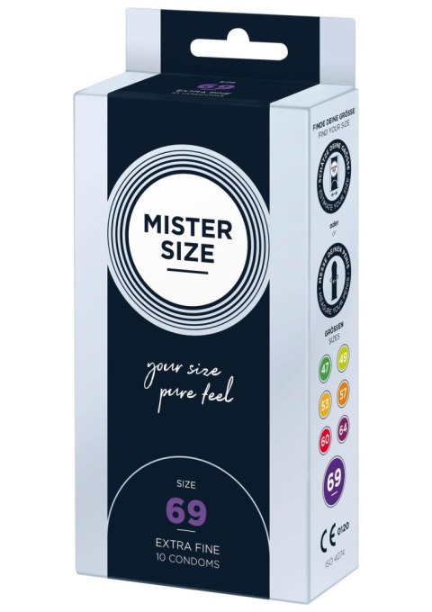 MISTER SIZE 69mm Condoms 10pcs Natural MISTER SIZE MISTER SIZE 69mm Condoms 10pcs Natural MISTER SIZE