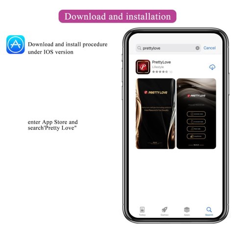 PRETTY LOVE - CASPER Purple 12 vibration functions Mobile APP remote control Pretty Love PRETTY LOVE - CASPER Purple 12 vibration functions Mobile APP remote control Pretty Love