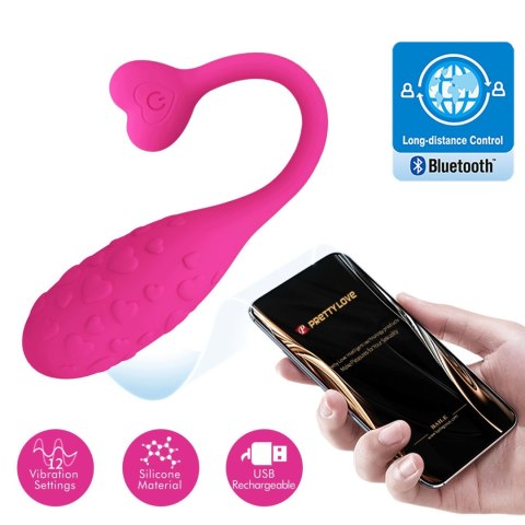 PRETTY LOVE - Fisherman Pink, 12 vibration functions Mobile APP remote control Pretty Love PRETTY LOVE - Fisherman Pink, 12 vibration functions Mobile APP remote control Pretty Love