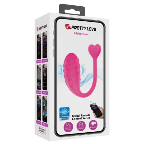 PRETTY LOVE - Fisherman Pink, 12 vibration functions Mobile APP remote control Pretty Love PRETTY LOVE - Fisherman Pink, 12 vibration functions Mobile APP remote control Pretty Love