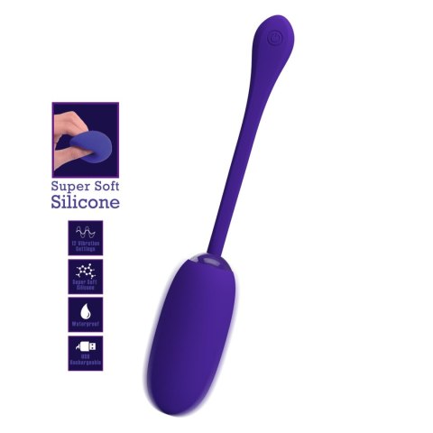 PRETTY LOVE - JULIUS EGG Purple 12 function vibrations Pretty Love PRETTY LOVE - JULIUS EGG Purple 12 function vibrations Pretty Love