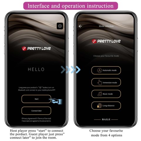 PRETTY LOVE - Jefferson, 12 vibration functions 3 electric shock functions Mobile APP Long-distance Control Pretty Love PRETTY LOVE - Jefferson, 12 vibration functions 3 electric shock functions Mobile APP Long-distance Control Pretty Love