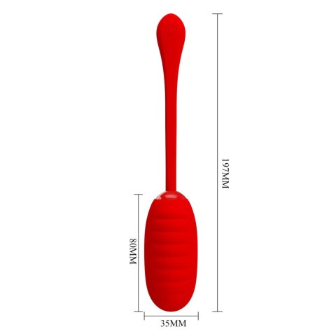 PRETTY LOVE - KIRK EGG Red 12 function vibrations Pretty Love PRETTY LOVE - KIRK EGG Red 12 function vibrations Pretty Love