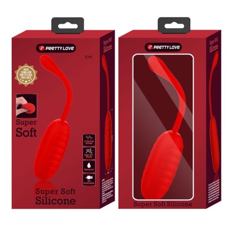 PRETTY LOVE - KIRK EGG Red 12 function vibrations Pretty Love PRETTY LOVE - KIRK EGG Red 12 function vibrations Pretty Love
