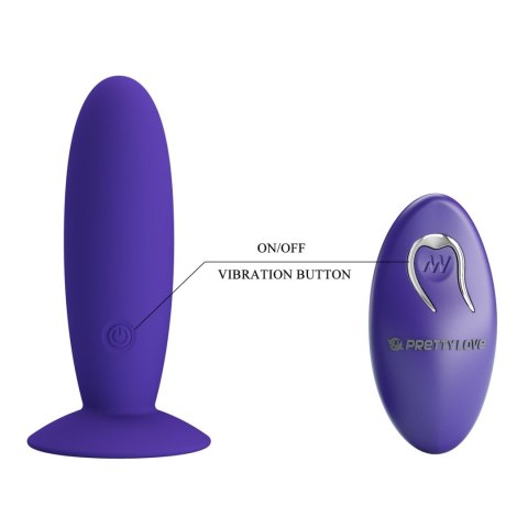 PRETTY LOVE - Remotr control vibrating plug - Youth, Wireless remote control 12 vibration functions Suction base Pretty Love PRETTY LOVE - Remotr control vibrating plug - Youth, Wireless remote control 12 vibration functions Suction base Pretty Love