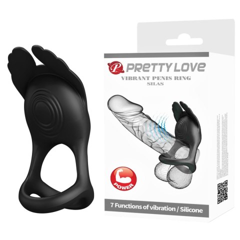PRETTY LOVE - VIBRANT PENIS RING SILAS Black, 7 vibration functions Pretty Love PRETTY LOVE - VIBRANT PENIS RING SILAS Black, 7 vibration functions Pretty Love