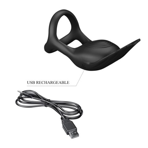 PRETTY LOVE - VIBRANT PENIS RING SILAS Black, 7 vibration functions Pretty Love PRETTY LOVE - VIBRANT PENIS RING SILAS Black, 7 vibration functions Pretty Love