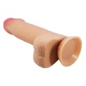 BAILE - Sliding Skin 8,1'' Flesh, Bendable Suction base TPR Baile BAILE - Sliding Skin 8,1'' Flesh, Bendable Suction base TPR Baile