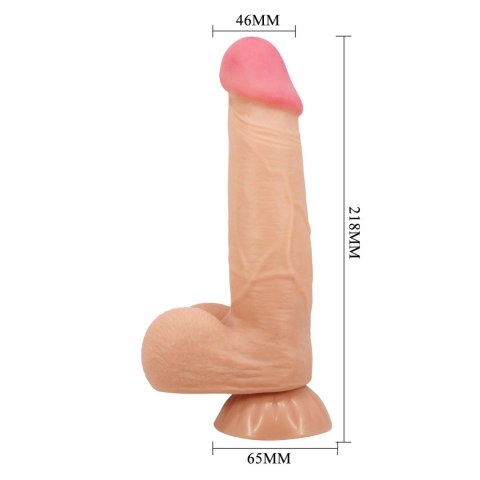 BAILE - Sliding Skin 8,5'' Flesh Suction base Bendable TPR Baile BAILE - Sliding Skin 8,5'' Flesh Suction base Bendable TPR Baile