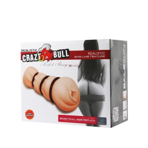 CRAZY BULL - Pocket Pussy 3D Vagina Crazy Bull CRAZY BULL - Pocket Pussy 3D Vagina Crazy Bull