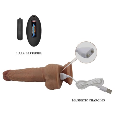 PRETTY LOVE - Jonathan 8,3'' Light Brown, 3 vibration functions Thrusting Wireless remote control Pretty Love PRETTY LOVE - Jonathan 8,3'' Light Brown, 3 vibration functions Thrusting Wireless remote control Pretty Love