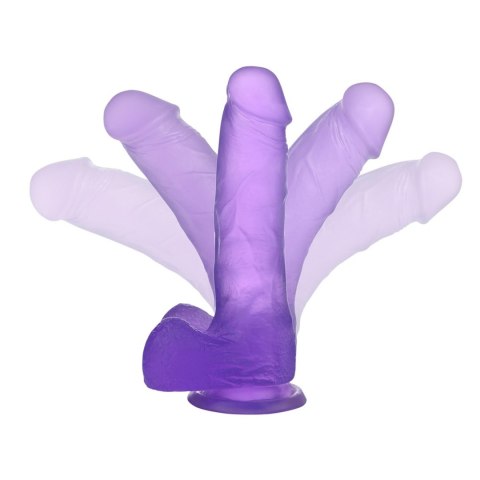 7"" Jelly Studs Crystal Dildo Medium Purple Lovetoy 7"" Jelly Studs Crystal Dildo Medium Purple Lovetoy