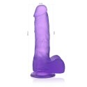 7"" Jelly Studs Crystal Dildo Medium Purple Lovetoy 7"" Jelly Studs Crystal Dildo Medium Purple Lovetoy