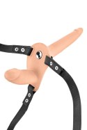 DOUBLE STRAP-ON VIBRATING FLESH STRAP-ON DILDO Fetish Tentation DOUBLE STRAP-ON VIBRATING FLESH STRAP-ON DILDO Fetish Tentation