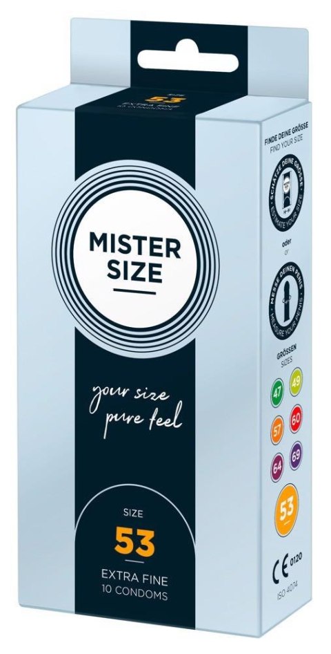 Mister Size 53mm pack of 10 MISTER SIZE Mister Size 53mm pack of 10 MISTER SIZE
