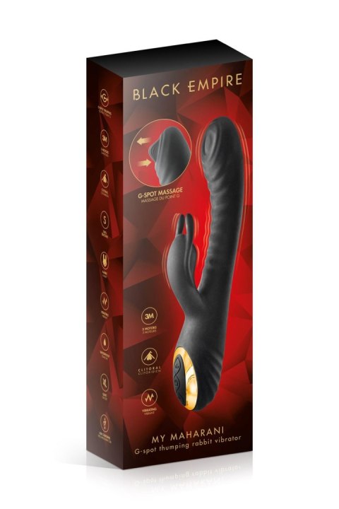 RABBIT MY MAHARANI BLACK EMPIRE VIBRATOR Black Empire RABBIT MY MAHARANI BLACK EMPIRE VIBRATOR Black Empire
