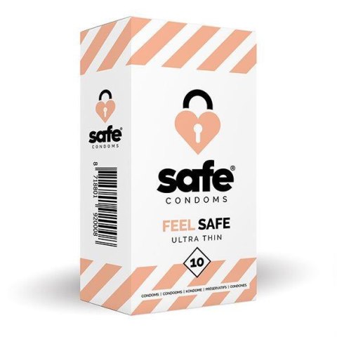 SAFE - Condoms Feel Safe Ultra Thin (10 pcs) Safe SAFE - Condoms Feel Safe Ultra Thin (10 pcs) Safe